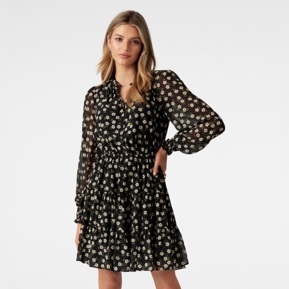 Ever New Hunter Tiered Skater Dress Size 4 - Picture 1 of 13